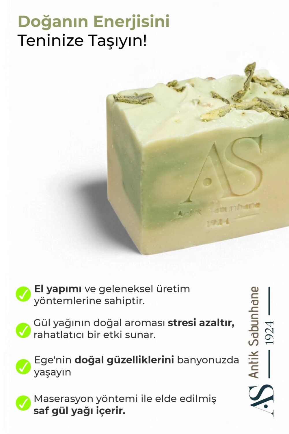 Adaçayı ve Tuz Minerali Sabunu | 125 g — görsel 4