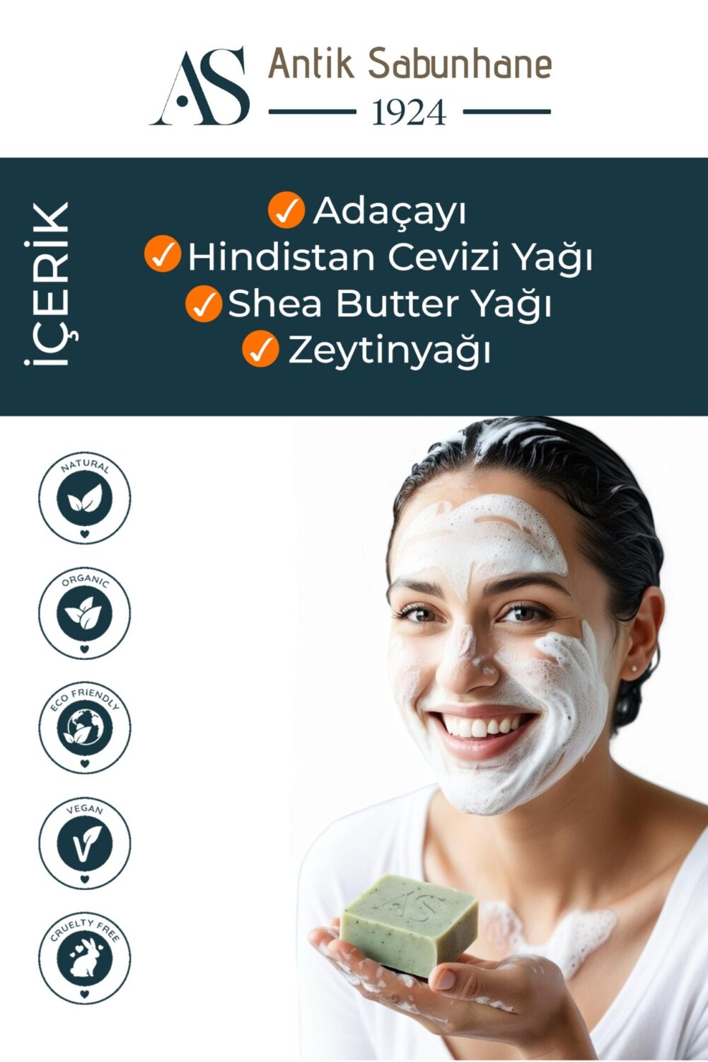 Adaçayı ve Tuz Minerali Sabunu | 125 g — görsel 5