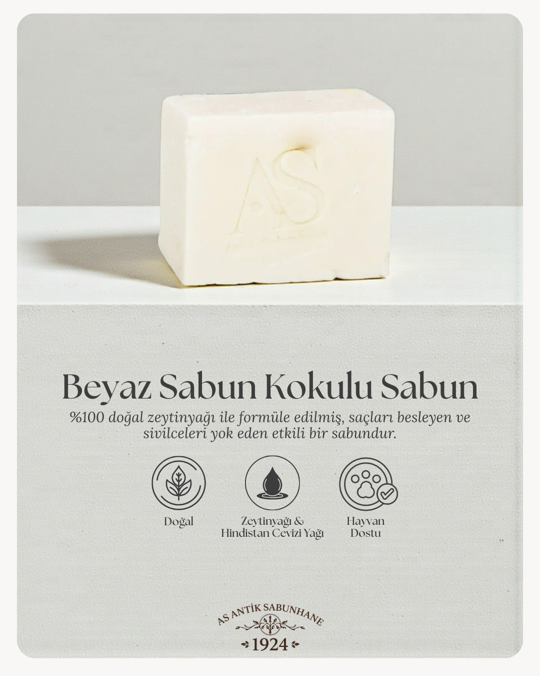 Zeytinyağlı Saf Hamam Sabunu — görsel 4