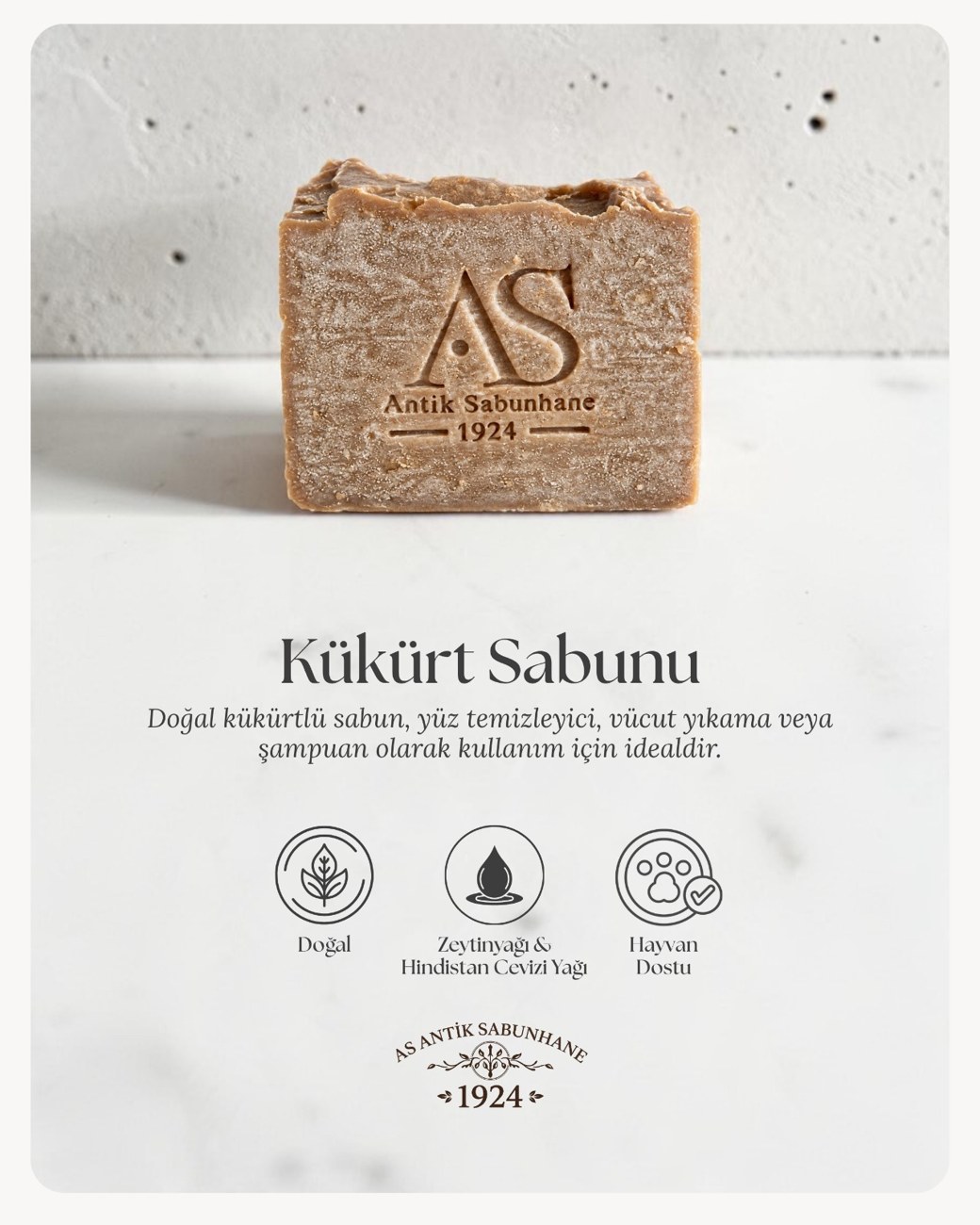 Doğal Kükürt Sabunu | 125 g