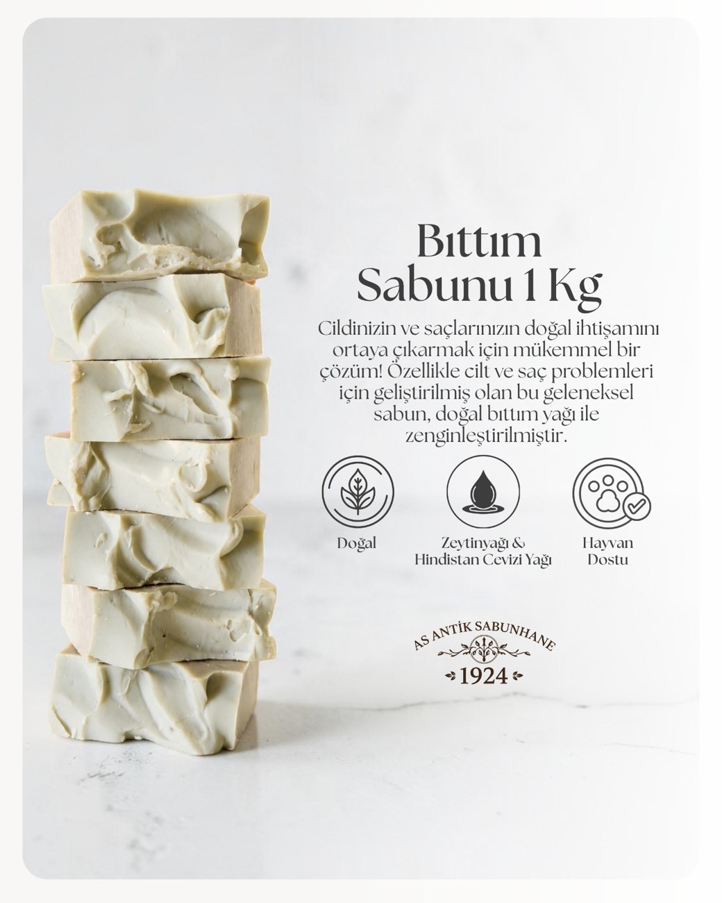 Zeytinyağlı Bıttım Sabunu 1 KG