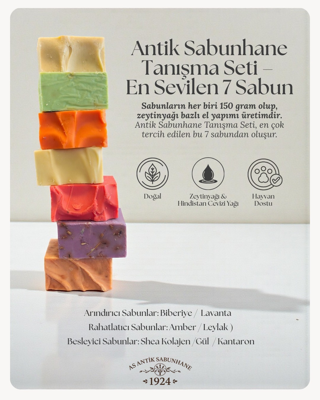Antik Sabunhane Tanışma Seti – En Sevilen 7 Sabun