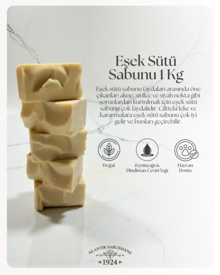 Eşek Sütlü Sabun 1 KG