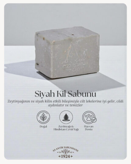 Siyah Kil Sabunu Cilt Lekelerine Özel