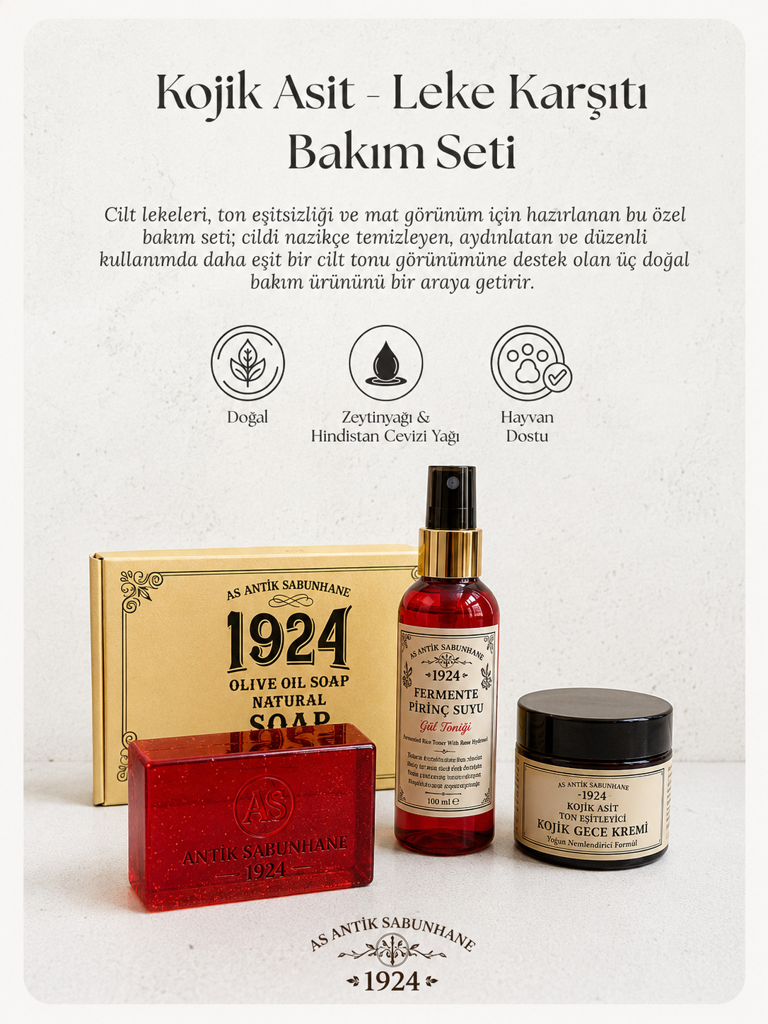 Kojik Asit Leke Karşıtı Bakım Seti